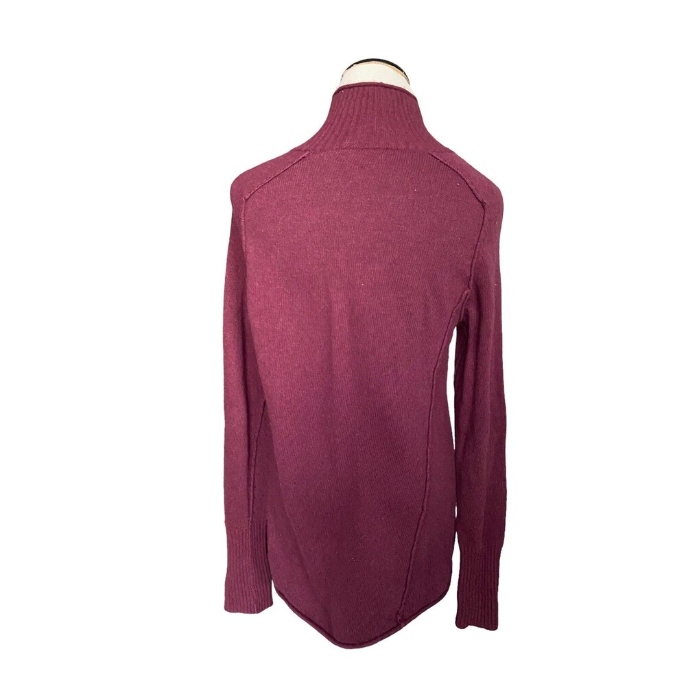 Soft Surroundings Mock Neck Angora‎ Cashmere Sweater Size M Plum Dauphine Luxury - Picture 4 of 11